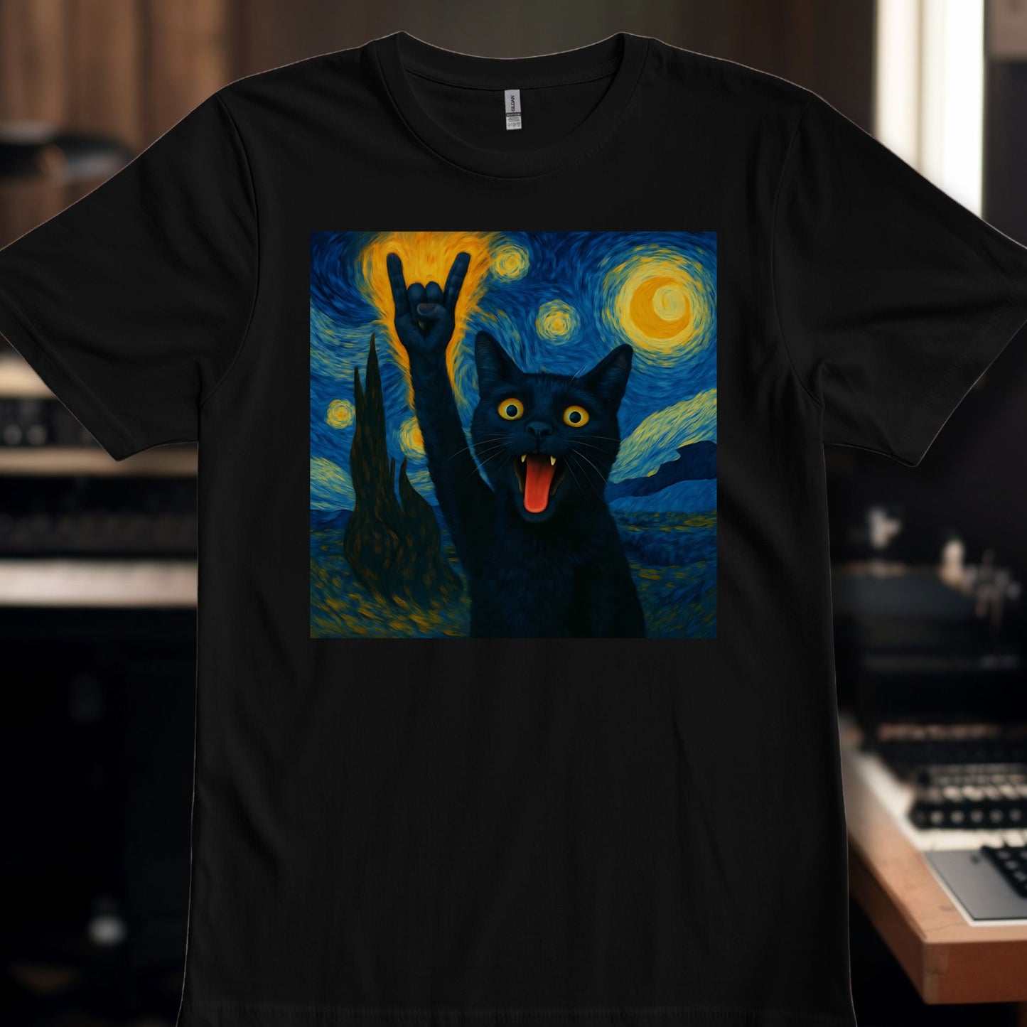 Starry Night Cat