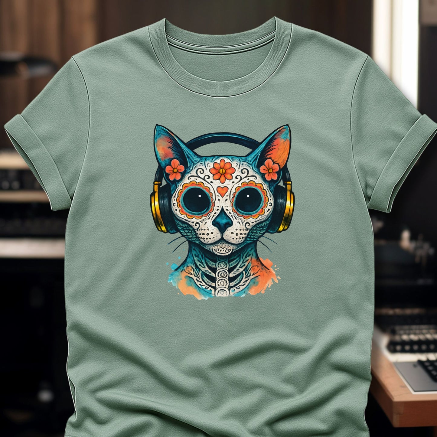 Sugar Skull Cat