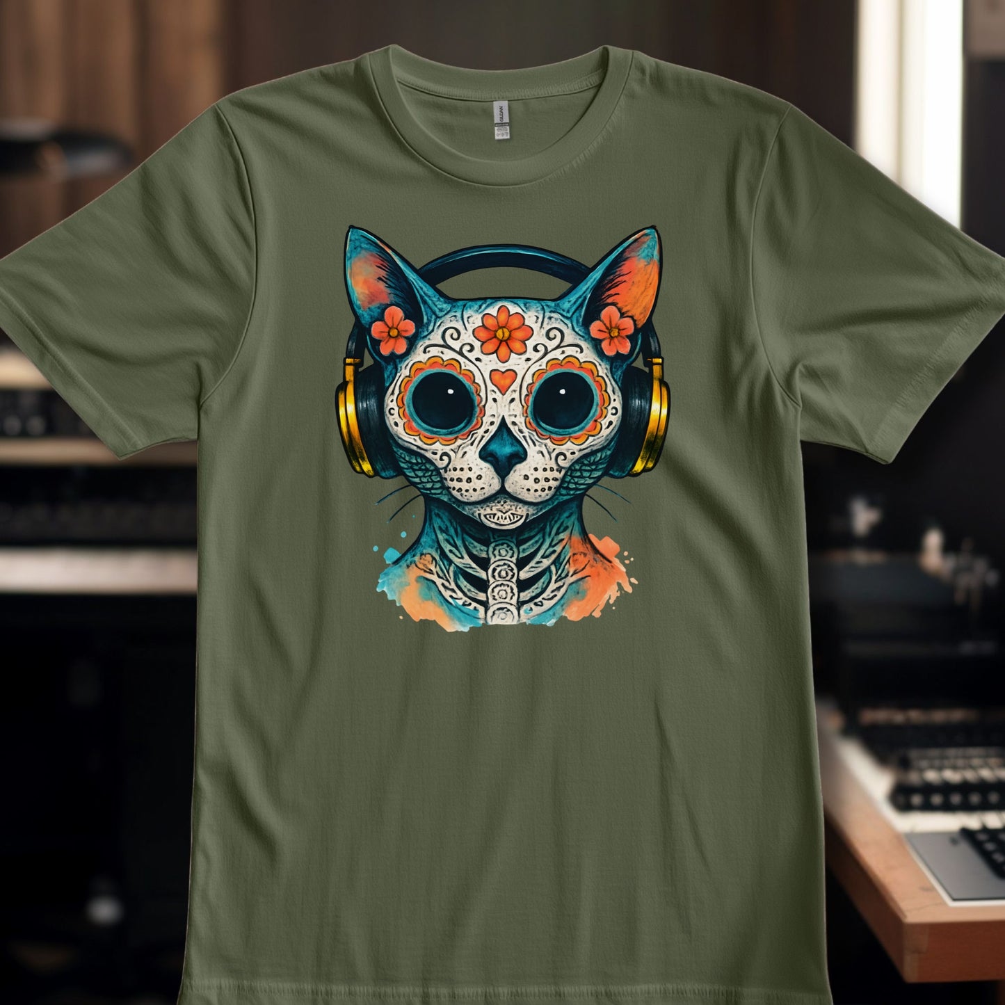 Sugar Skull Cat