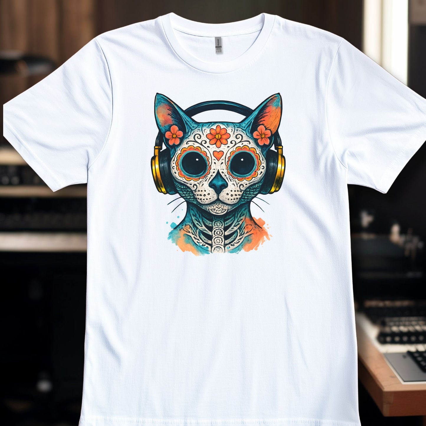 Sugar Skull Cat