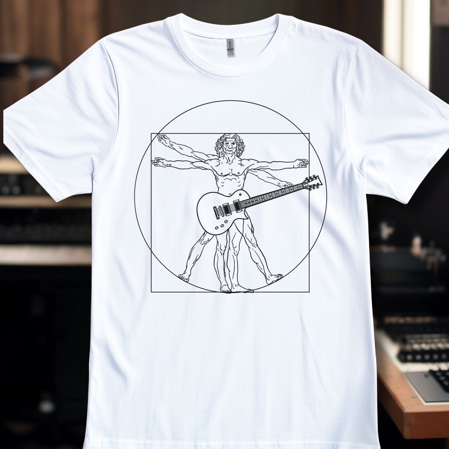 Vitruvian Man with Guitar
