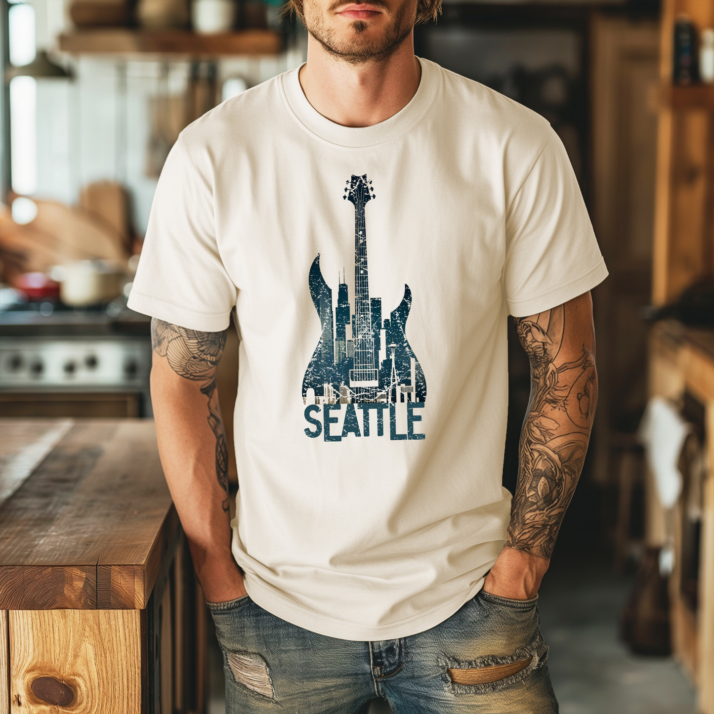 Seattle Guitar Skyline
