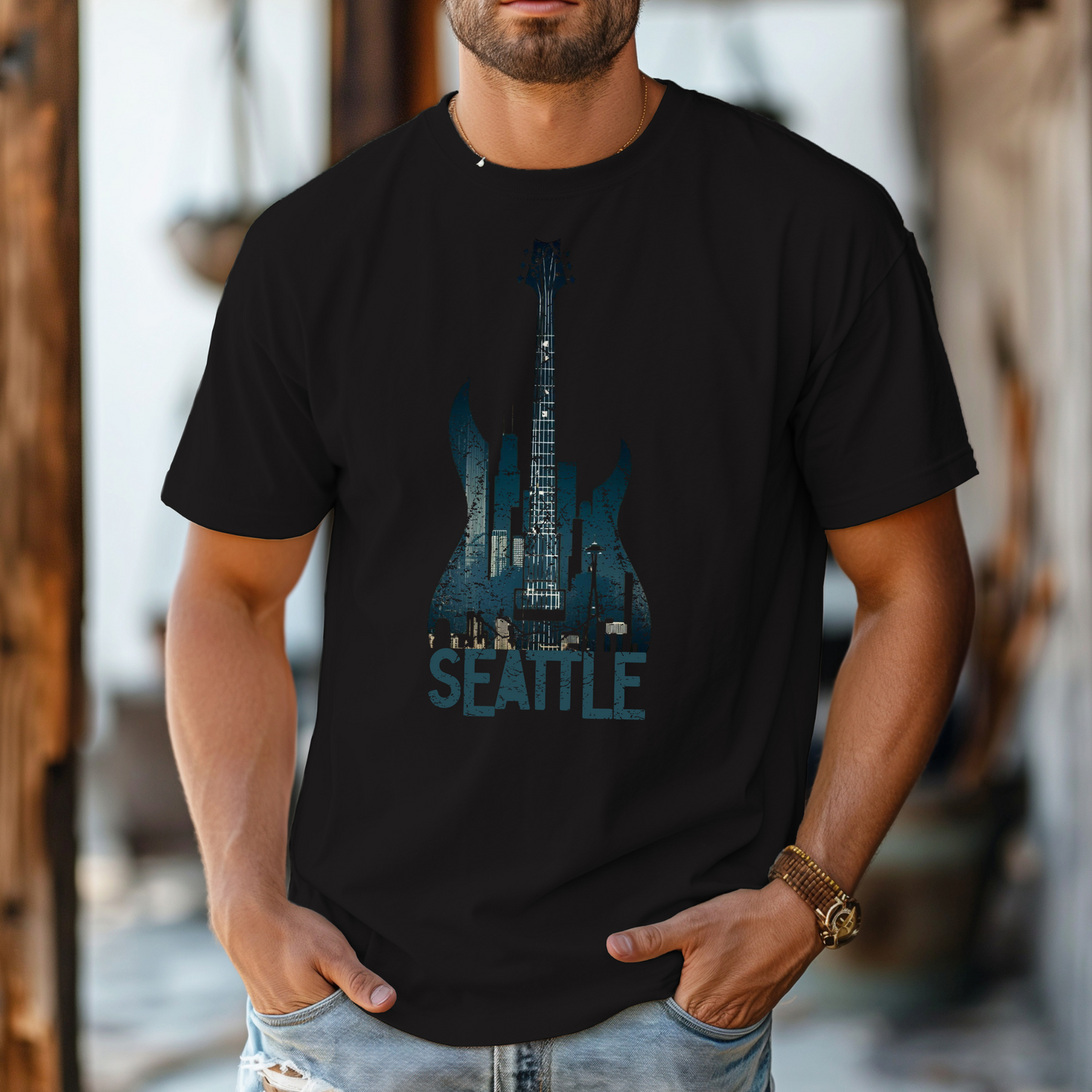 Seattle Guitar Skyline