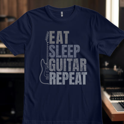 Eat Sleep Guitar Repeat Grays