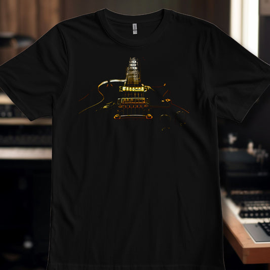 Gold Guitar Outline