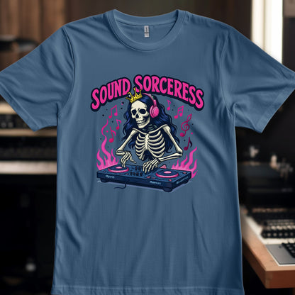 Sound Sorceress with flames