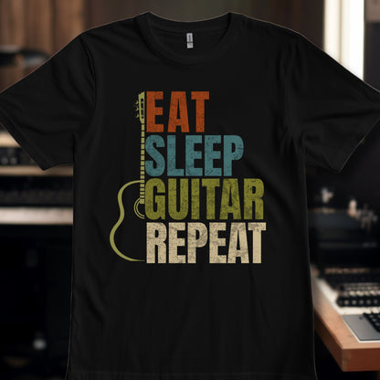 Eat Sleep Guitar Repeat RETRO